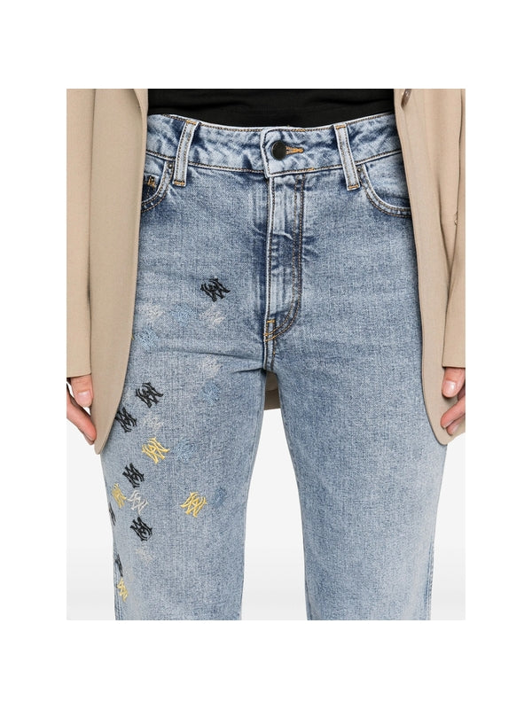 Ma Logo Embroidery Bootcut
  Denim Pants