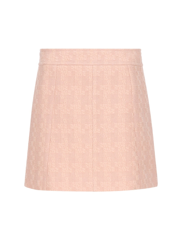 Trapezio Wool Blend Skirt