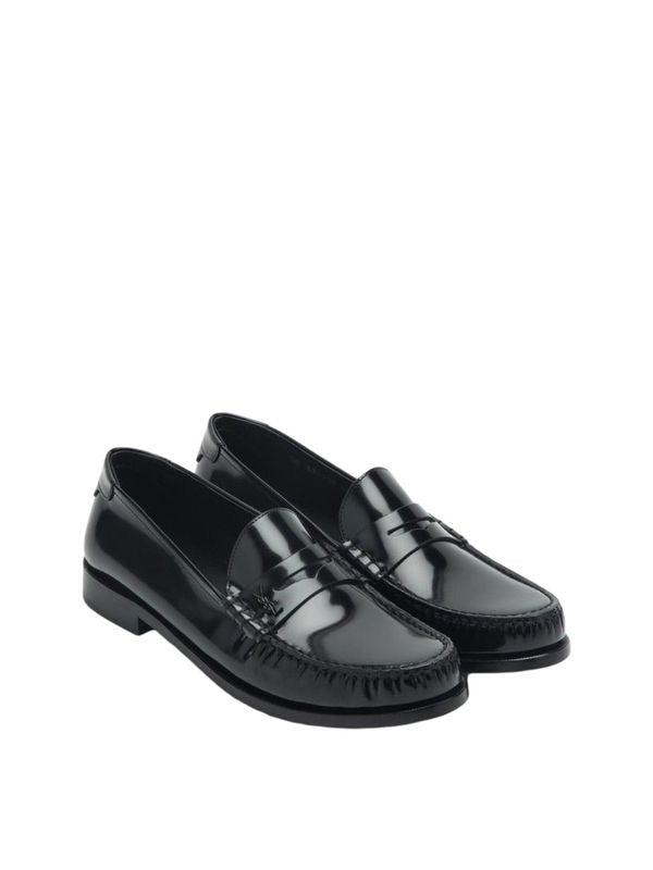 Saint Laurent Black Penny Loafer