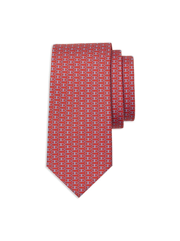 Gancini Pattern Silk
  Necktie