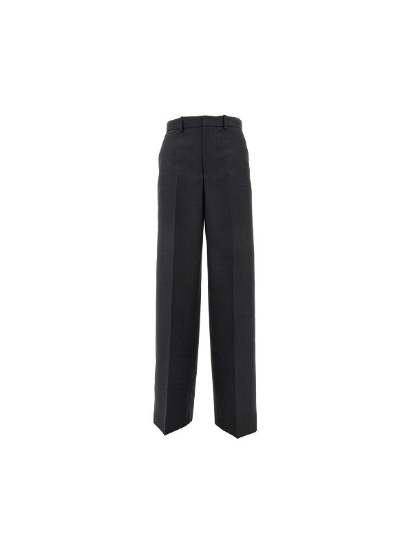 Black Wool Tailored Pants