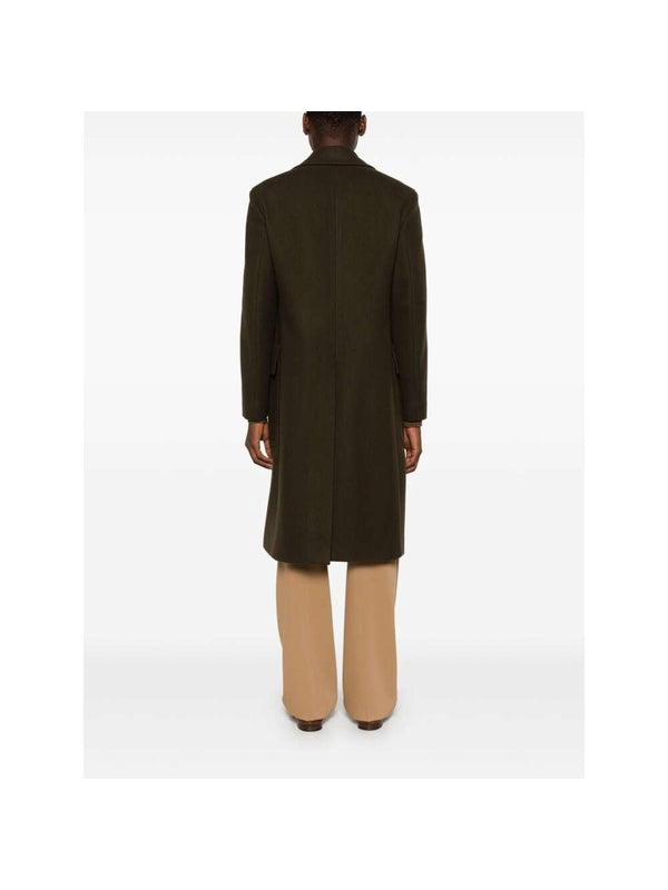 Boutonniere Double Wool Coat