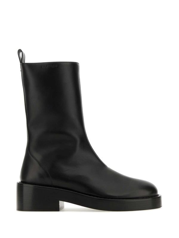 Courrèges Black Ankle Boots