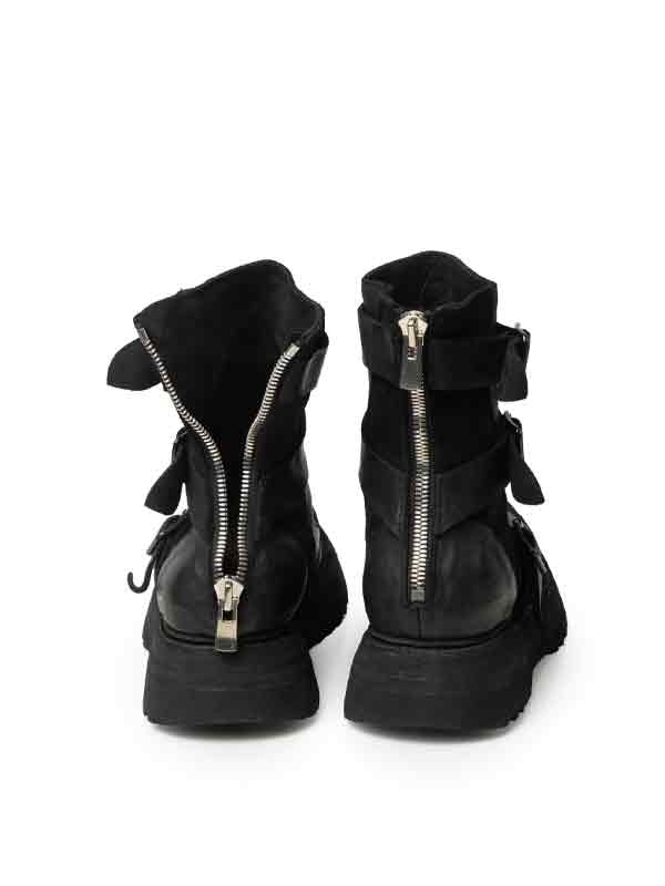 ARMY Horses Full Grain Leather Buckle Boots