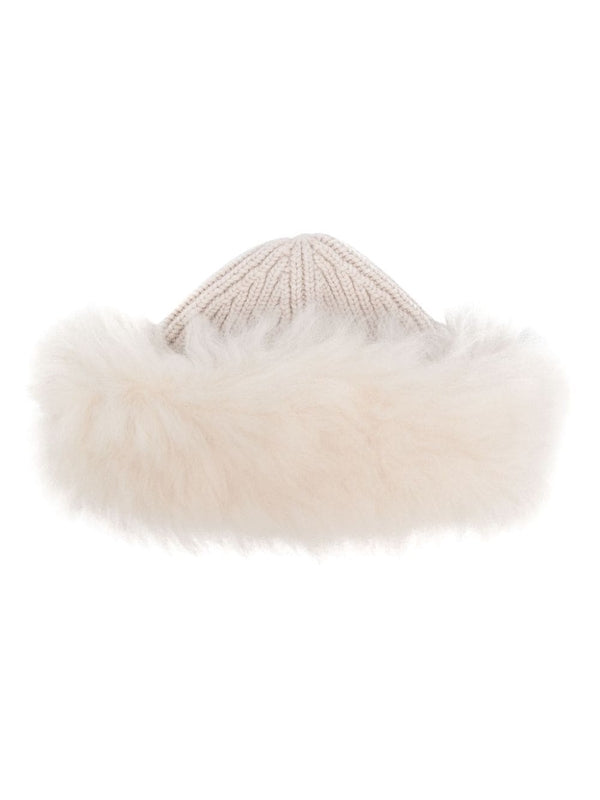 Fake Fur Knit Beanie