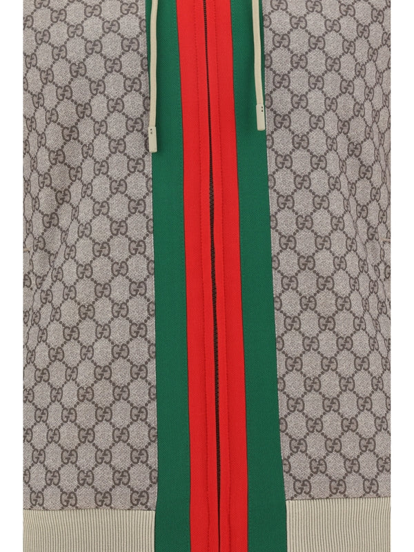 GUCCI - Web Stripe Hood Zip-up Jacket - Jente