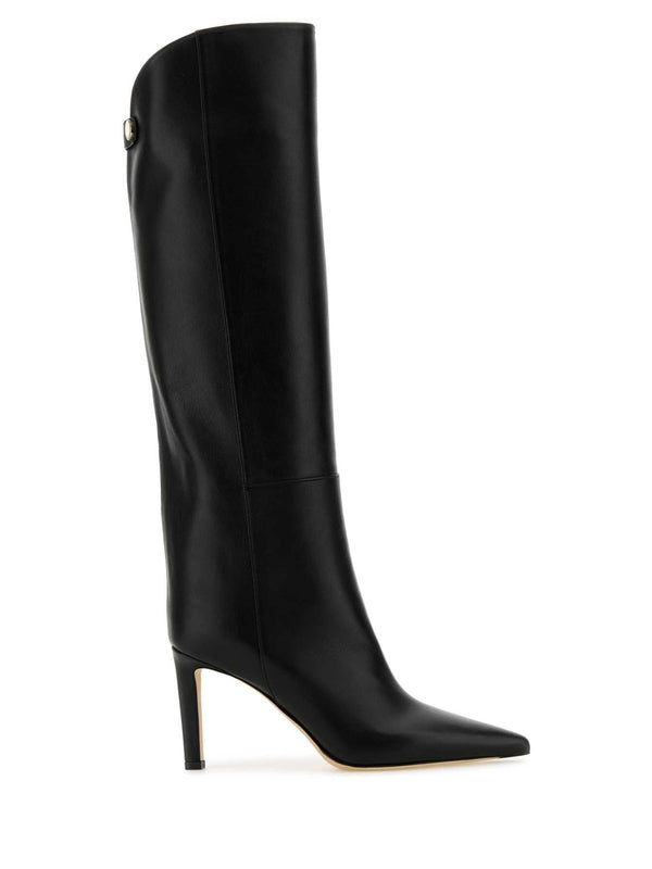 Alizze Leather Knee-high Boot Heel