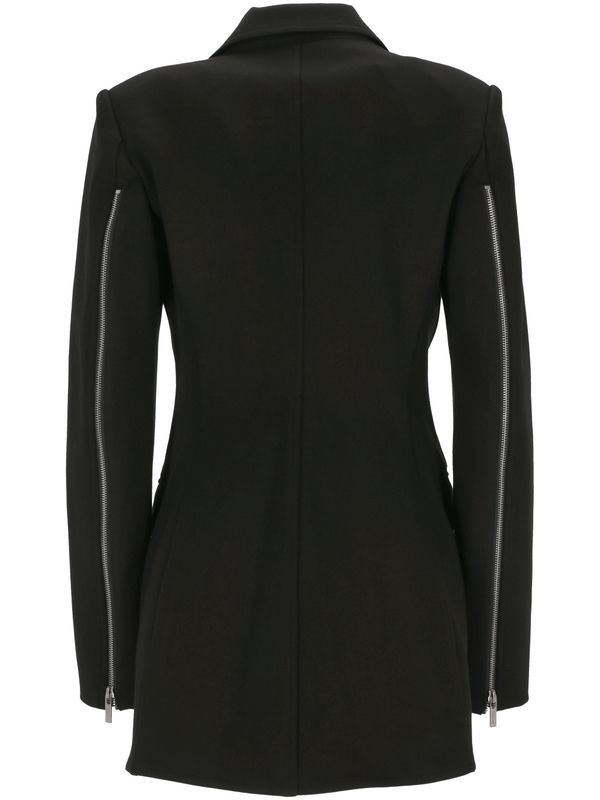 Zip-Up Detail Single Tailored Jacket