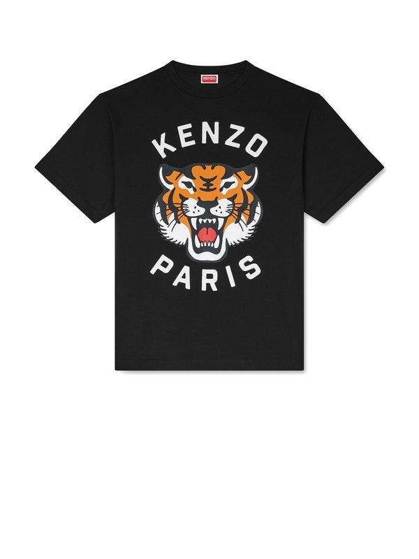 KENZO - Lucky Tiger Printing Short Sleeve T-shirt - Jente