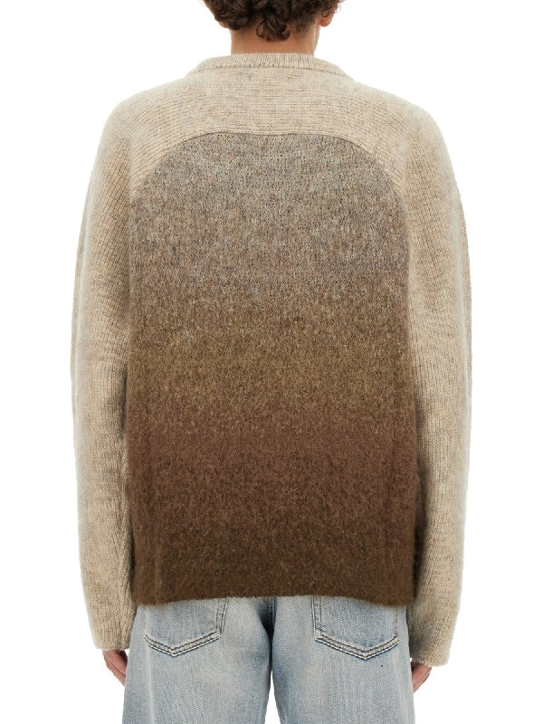 Gradient Effect Mohair Blend Knit