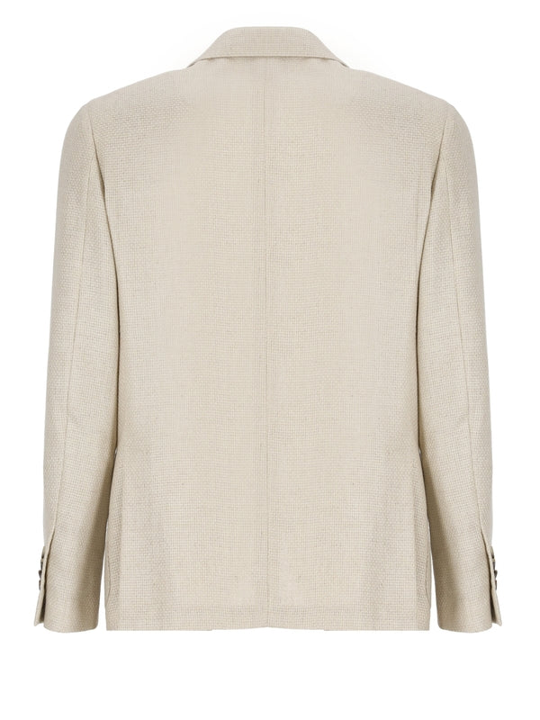 Boutonniere Cashmere Silk Jacket