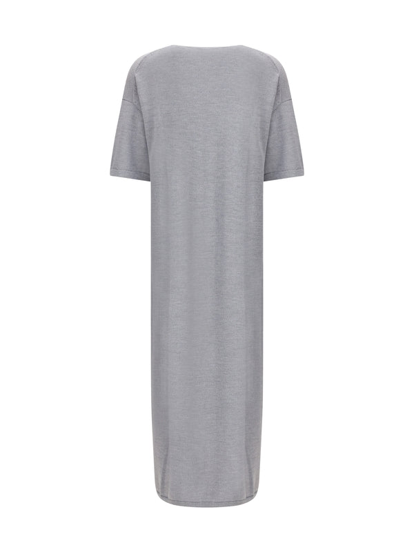 Khaite Grey Long Dress