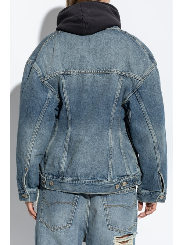 Vintage Effect Denim Jacket