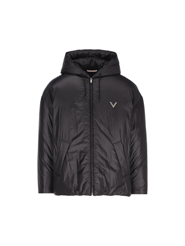 V Logo Nylon Padding