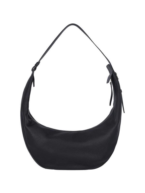 Augustina Logo Leather Shoulder Bag