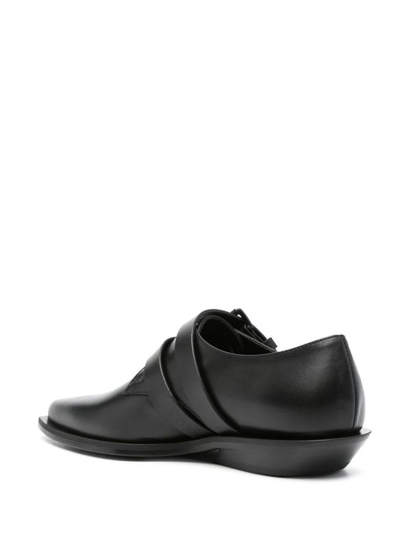 Bowie Leather Monk Strap Shoes