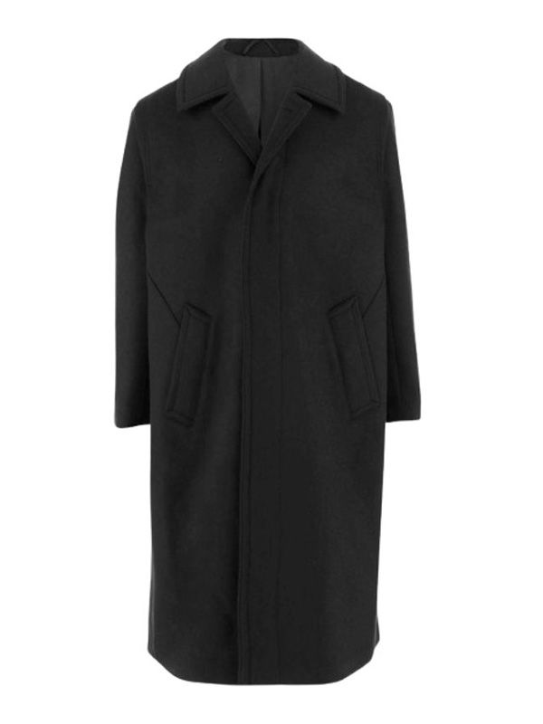 Single-Breasted Wool Coat