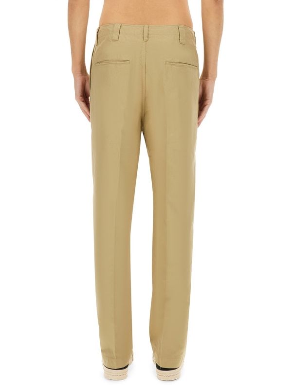 Wide Leg Cotton Chino Pants
