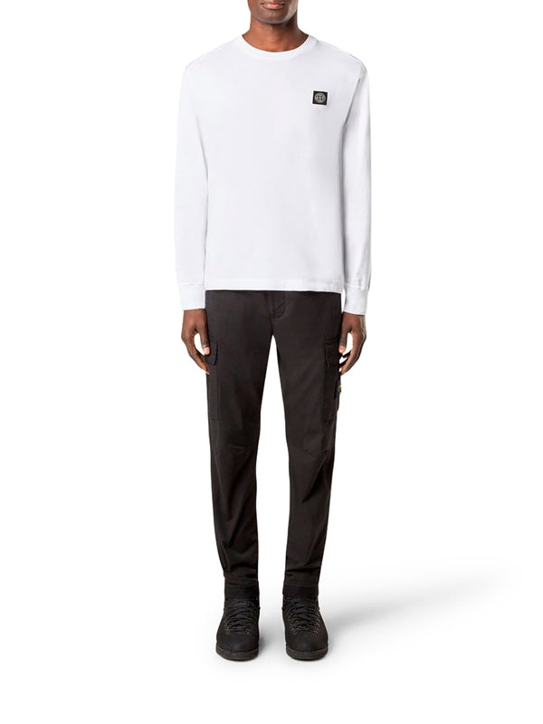 Stone Island White Long Sleeve Top