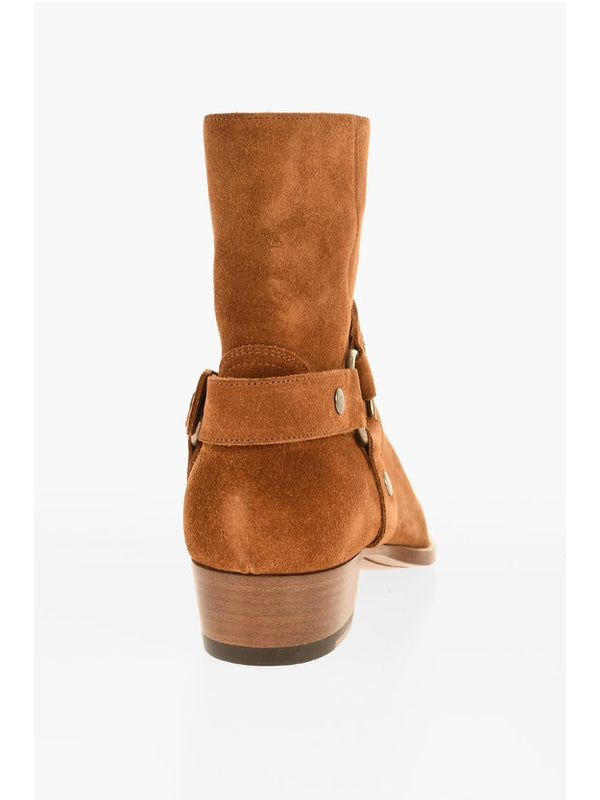 Saint Laurent Brown Ankle Boots