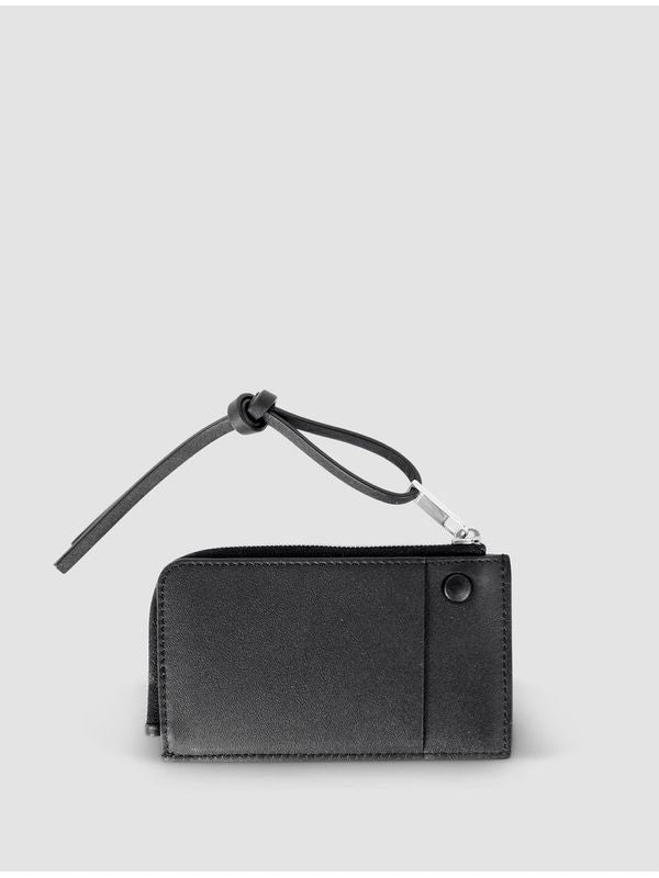 Logo Detail Leather Coin Wallet