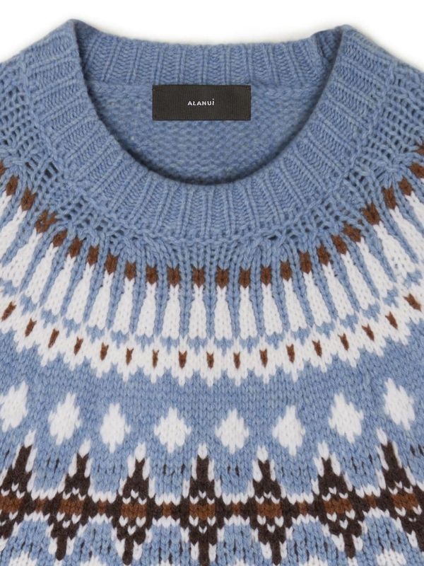 Jacquard Pattern Wool Knit