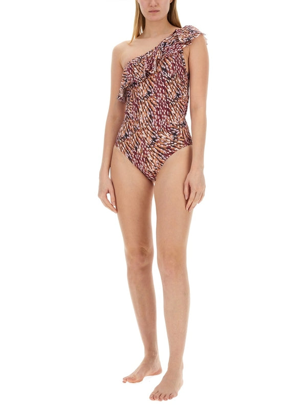 Sicilia Pattern Printing Swimsuit