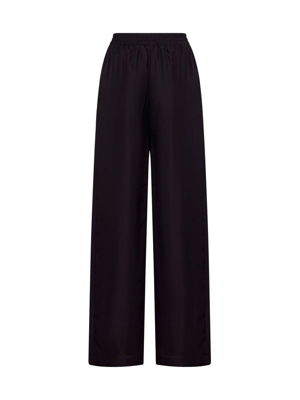 Wide Banding Silk Pants