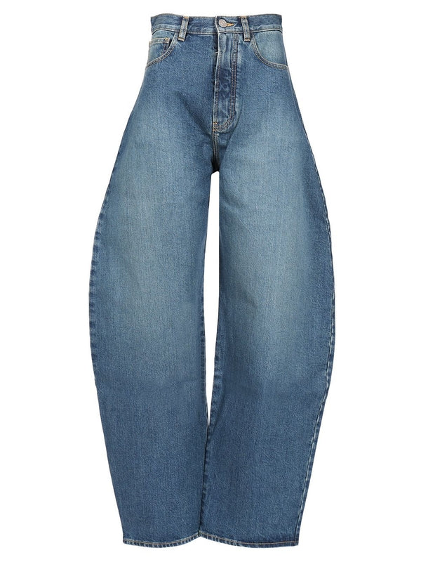 Balloon Leg Denim Pants