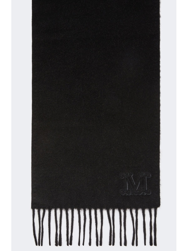 Max Mara Black Wool Mufflers