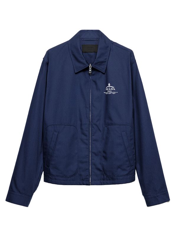 Prada Blue Nylon Jacket