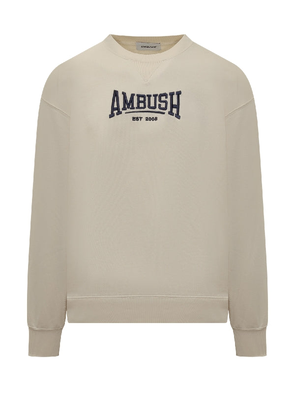 Logo Embroidery Cotton Sweatshirt