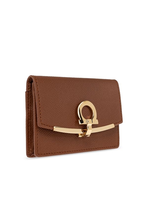 Gancini Buckle
  Leather Card Holder