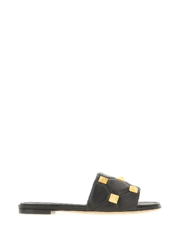 Roman Stud Leather Slides