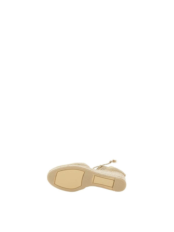 Castañer Beige Wedge Sandals