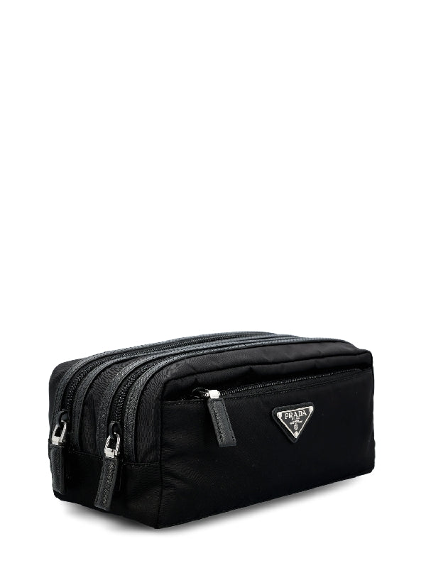 Triangle Logo Patch Re-nylon Pouch