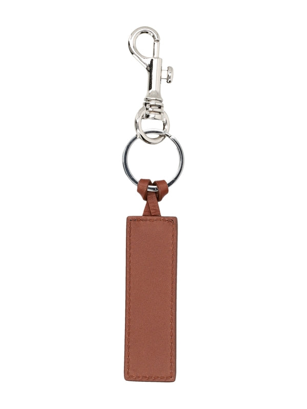 Logo Leather Key Ring