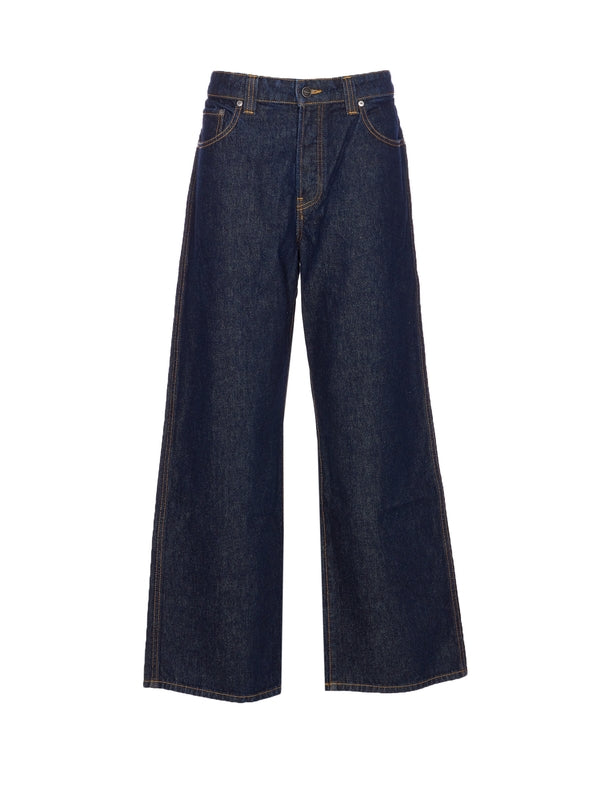 Khaite Navy Denim Pants