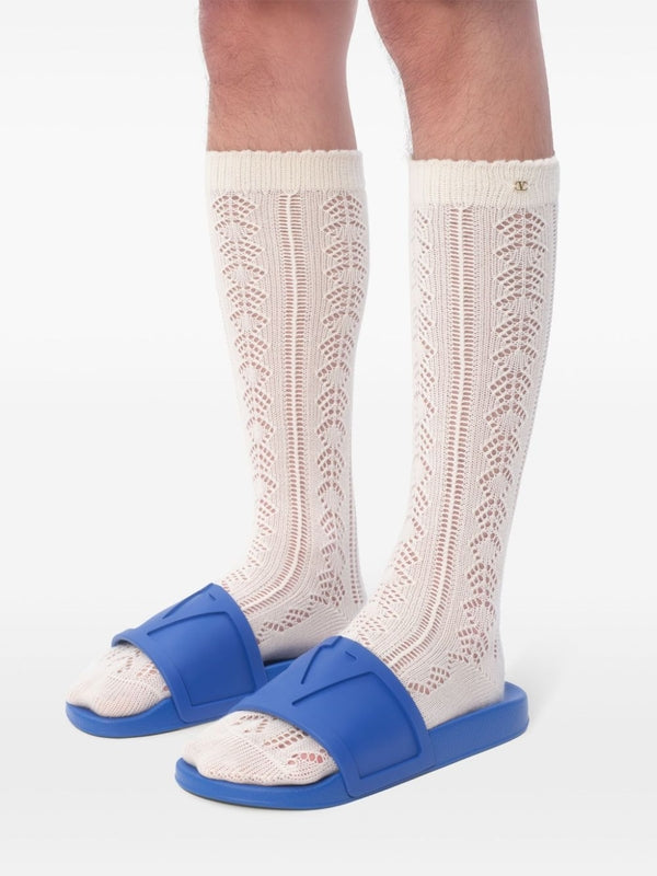 Valentino Garavani Sandals Blue Slides