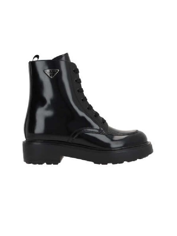 Diapason Triangle Logo Lace-Up Boots