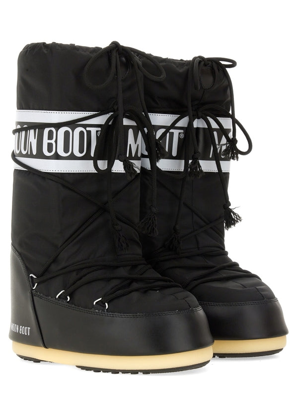 Moon Boot Black Lace-Up Boots