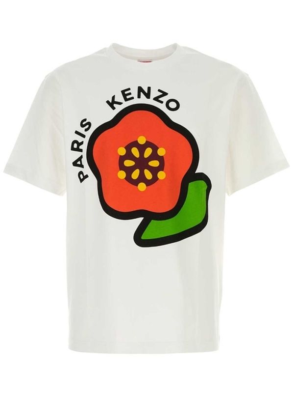 Boke Flower Printing Short-sleeve T-shirt