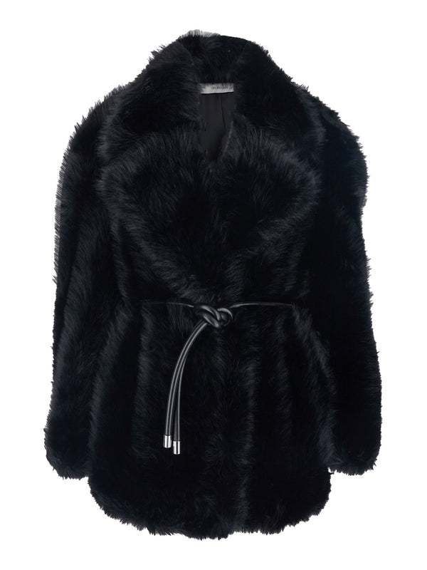 Sportmax Black Fur & Shearling