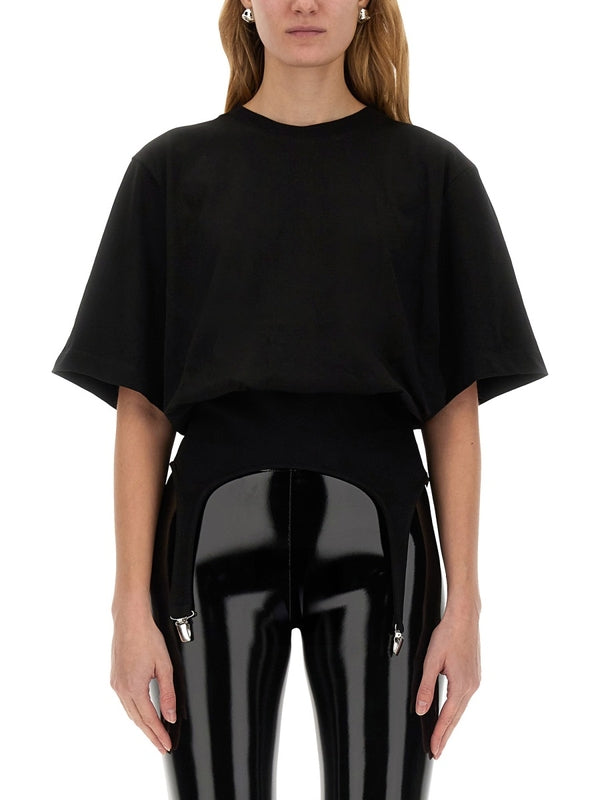 T-SHIRT WITH SUSPENDERS Half Sleeve