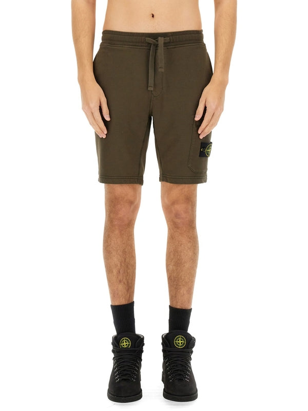 Wappen Patch Cotton Shorts