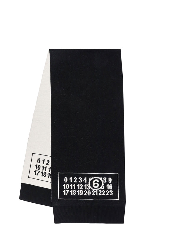 Number Logo Wool Blend Muffler