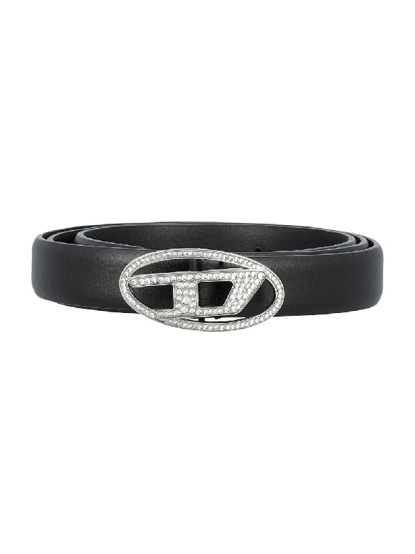 B 1dr Crystal Leather Belt