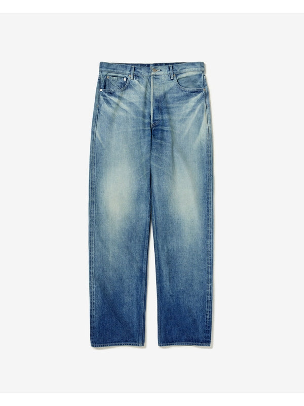 Selvedge Faded Heavy Denim Wide Pants