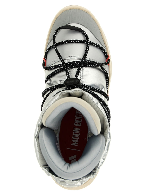 Adidas Silver Ankle Boots