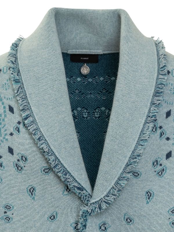 Bandana Jacquard Cashmere Cardigan